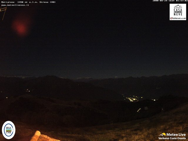 time-lapse frame, Mottarone nord webcam