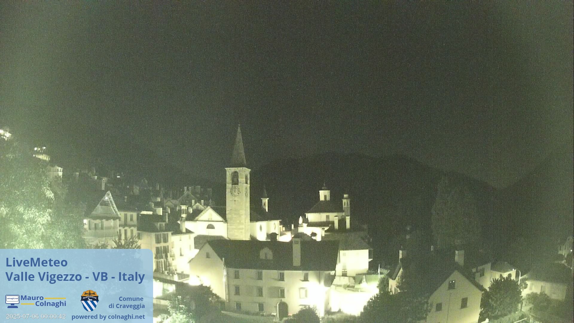 time-lapse frame, Craveggia webcam