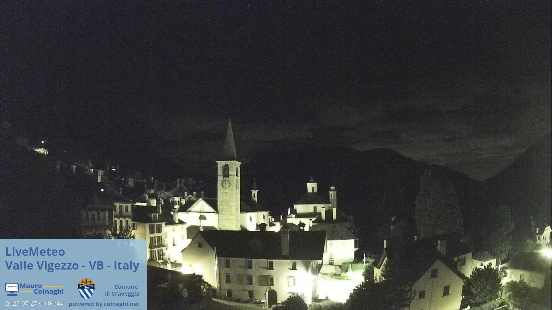 time-lapse frame, Craveggia webcam