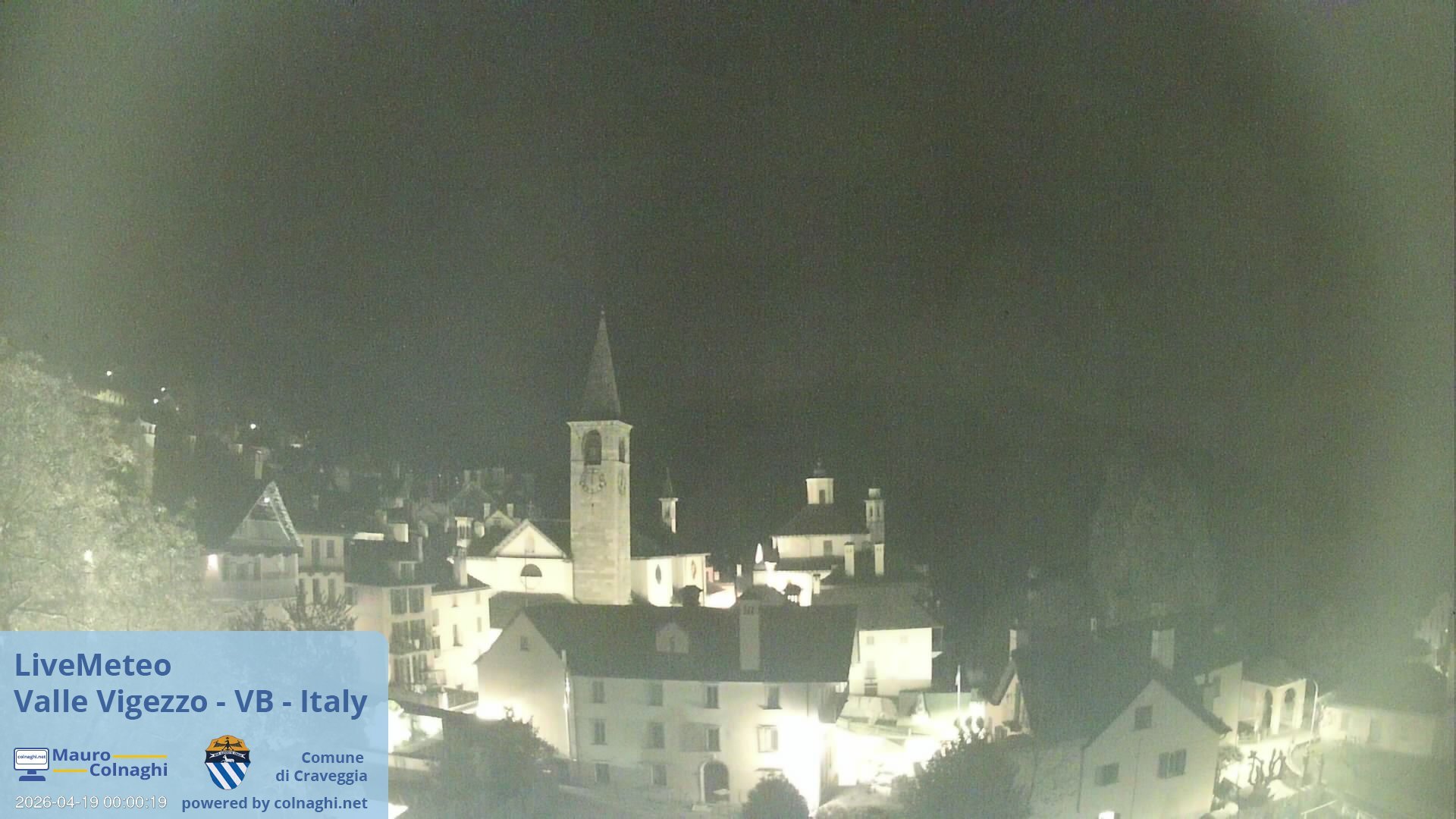 time-lapse frame, Craveggia webcam