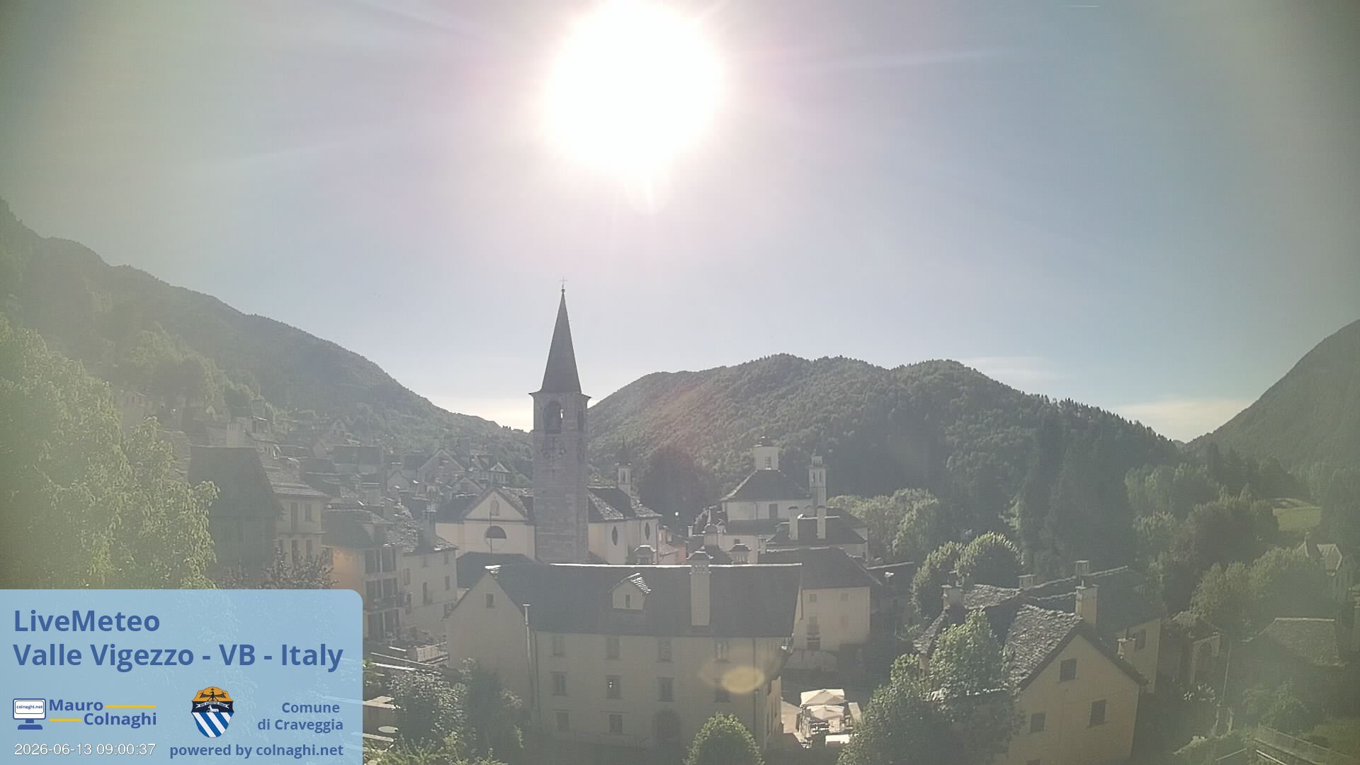 time-lapse frame, Craveggia webcam