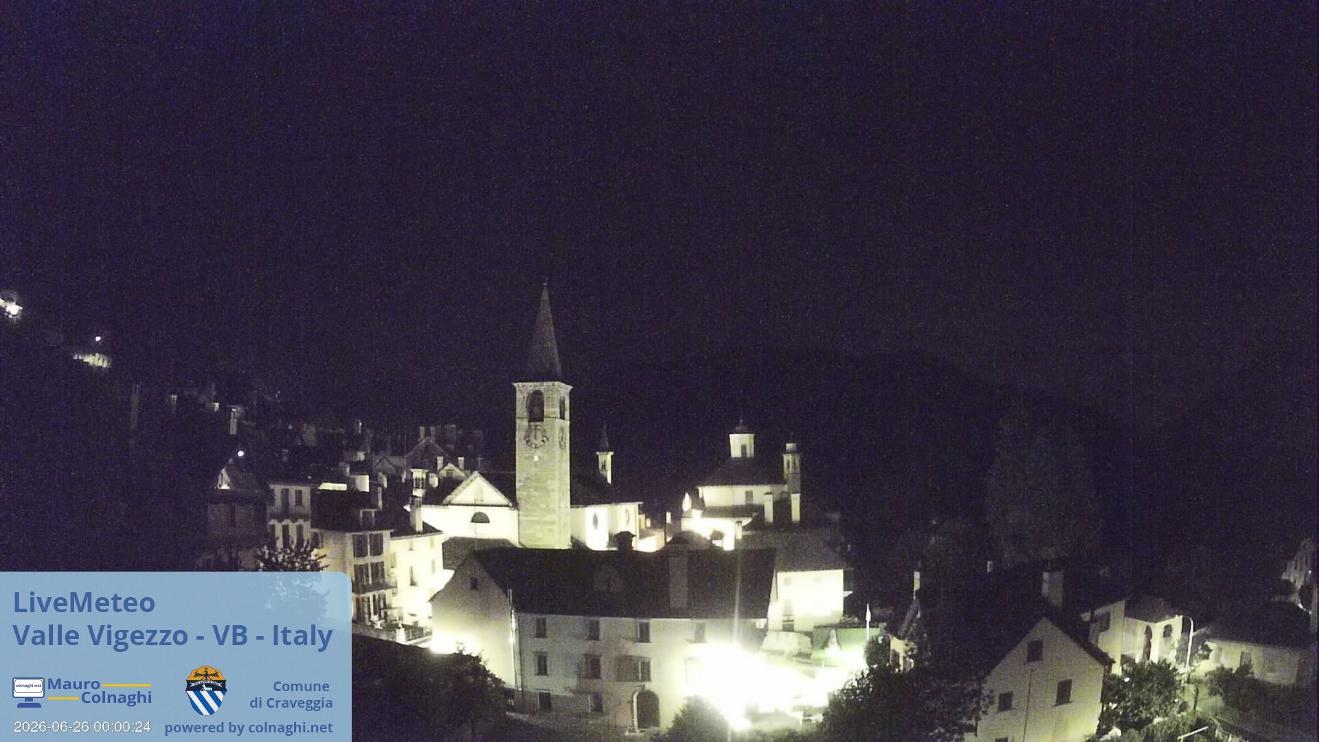 time-lapse frame, Craveggia webcam