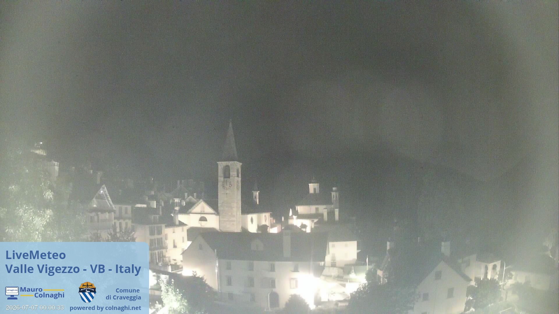time-lapse frame, Craveggia webcam