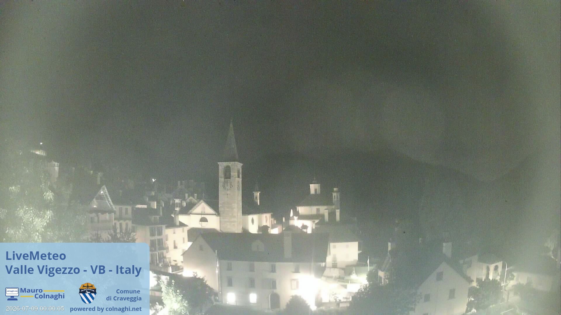 time-lapse frame, Craveggia webcam