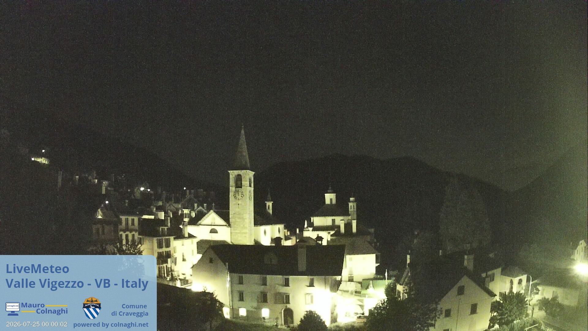 time-lapse frame, Craveggia webcam