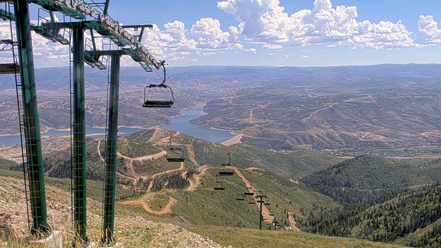 view from Deer Valley Revelator Express on 2026-08-27