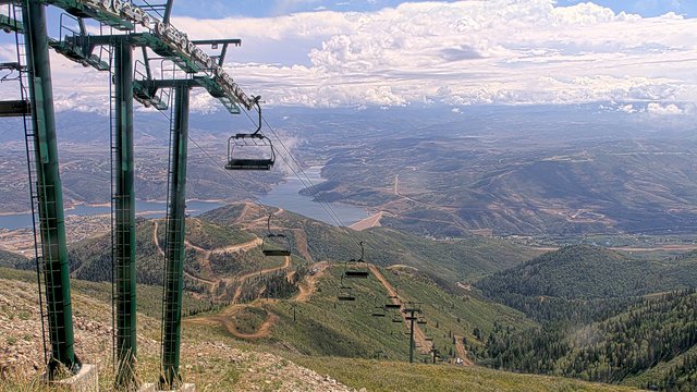 view from Deer Valley Revelator Express on 2026-08-30