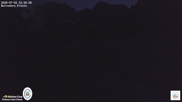 time-lapse frame, Fronte ghiacciaio Belvedere webcam