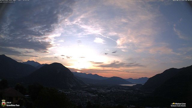 time-lapse frame, Gravellona Toce panoramica webcam