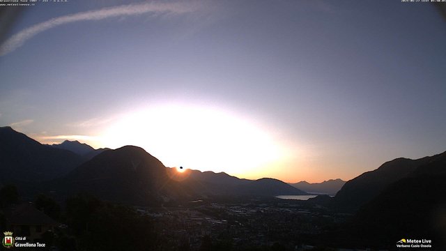 time-lapse frame, Gravellona Toce panoramica webcam