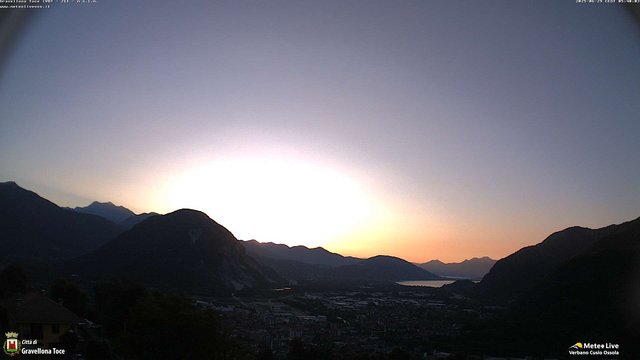 time-lapse frame, Gravellona Toce panoramica webcam