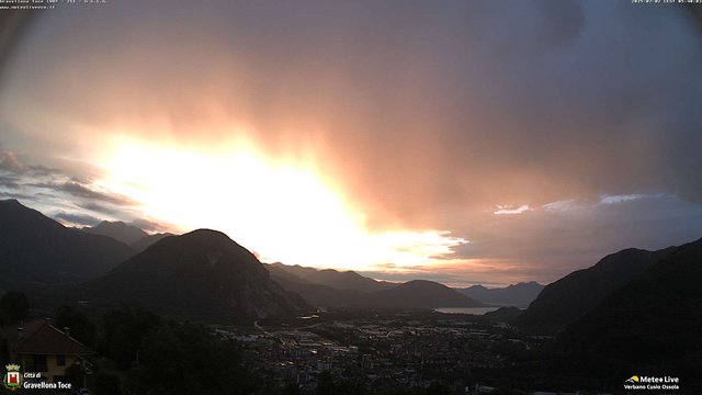 time-lapse frame, Gravellona Toce panoramica webcam