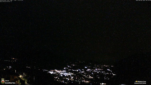 time-lapse frame, Gravellona Toce panoramica webcam