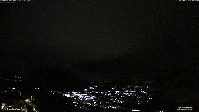 time-lapse frame, Gravellona Toce panoramica webcam
