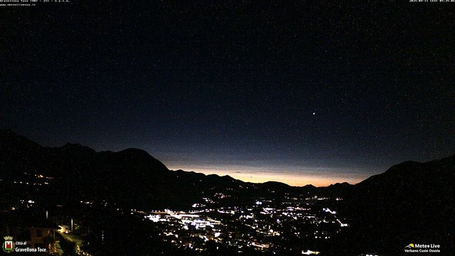 time-lapse frame, Gravellona Toce panoramica webcam