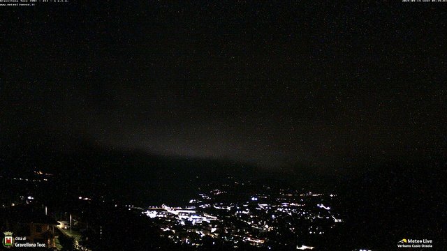 time-lapse frame, Gravellona Toce panoramica webcam