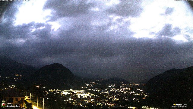 time-lapse frame, Gravellona Toce panoramica webcam