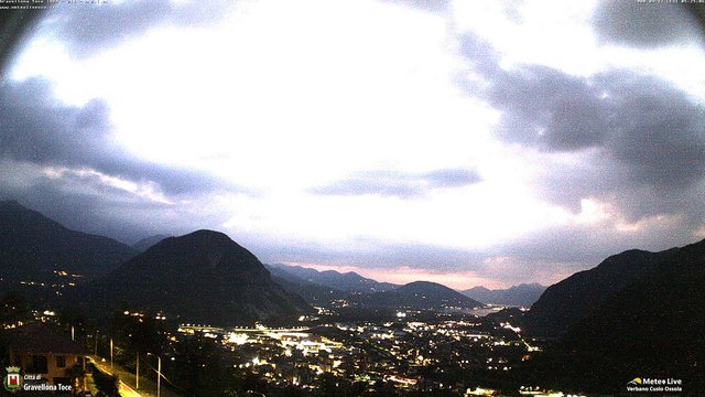 time-lapse frame, Gravellona Toce panoramica webcam