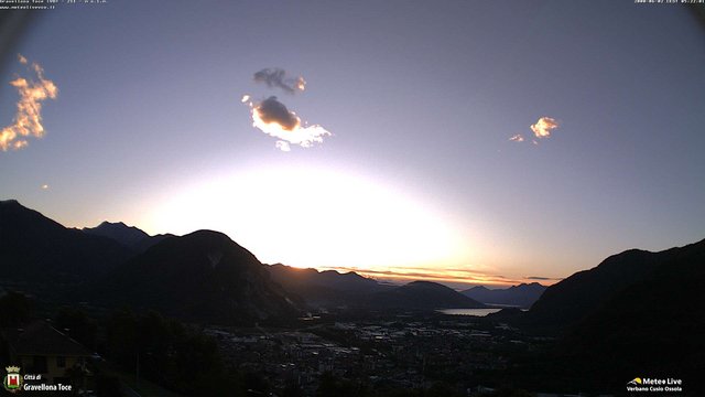 time-lapse frame, Gravellona Toce panoramica webcam