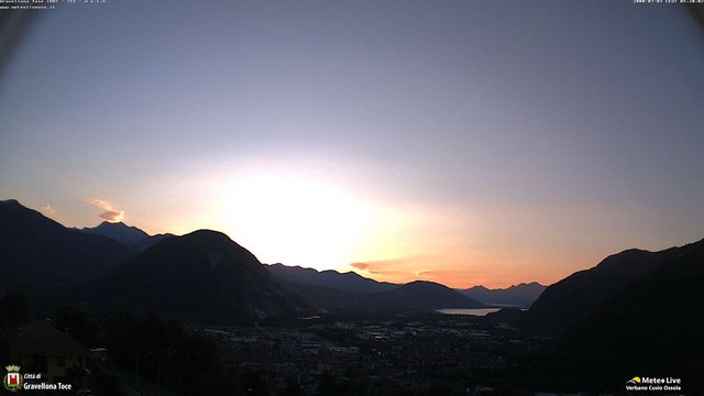 time-lapse frame, Gravellona Toce panoramica webcam