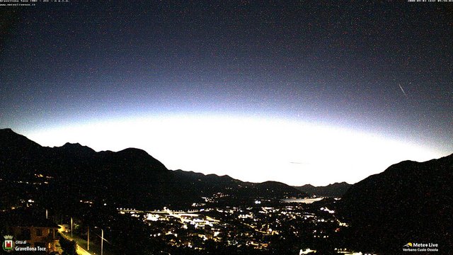 time-lapse frame, Gravellona Toce panoramica webcam