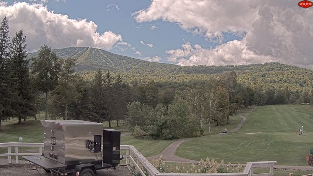 time-lapse frame, Stratton Golf Course webcam