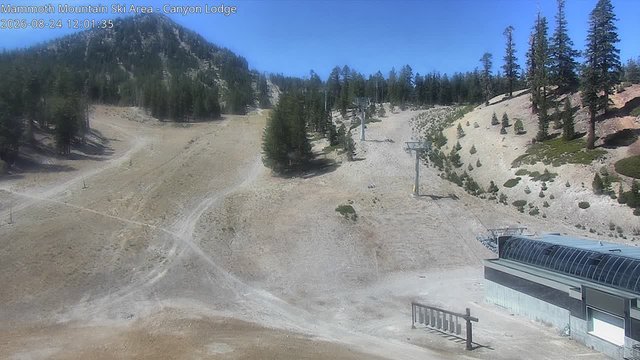 view from Mammoth Canyon Lodge on 2026-08-24