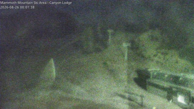 time-lapse frame, Mammoth Canyon Lodge webcam