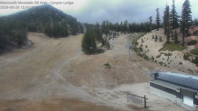 view from Mammoth Canyon Lodge on 2026-08-28