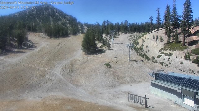view from Mammoth Canyon Lodge on 2026-09-01