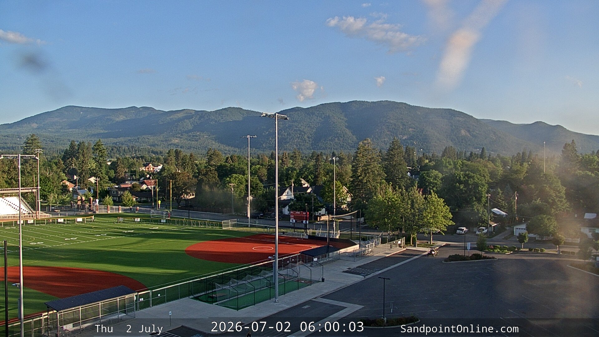 time-lapse frame, Sandpoint Online - Schweitzer Mountain webcam