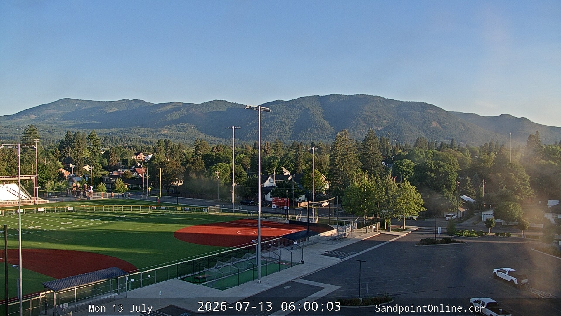time-lapse frame, Sandpoint Online - Schweitzer Mountain webcam