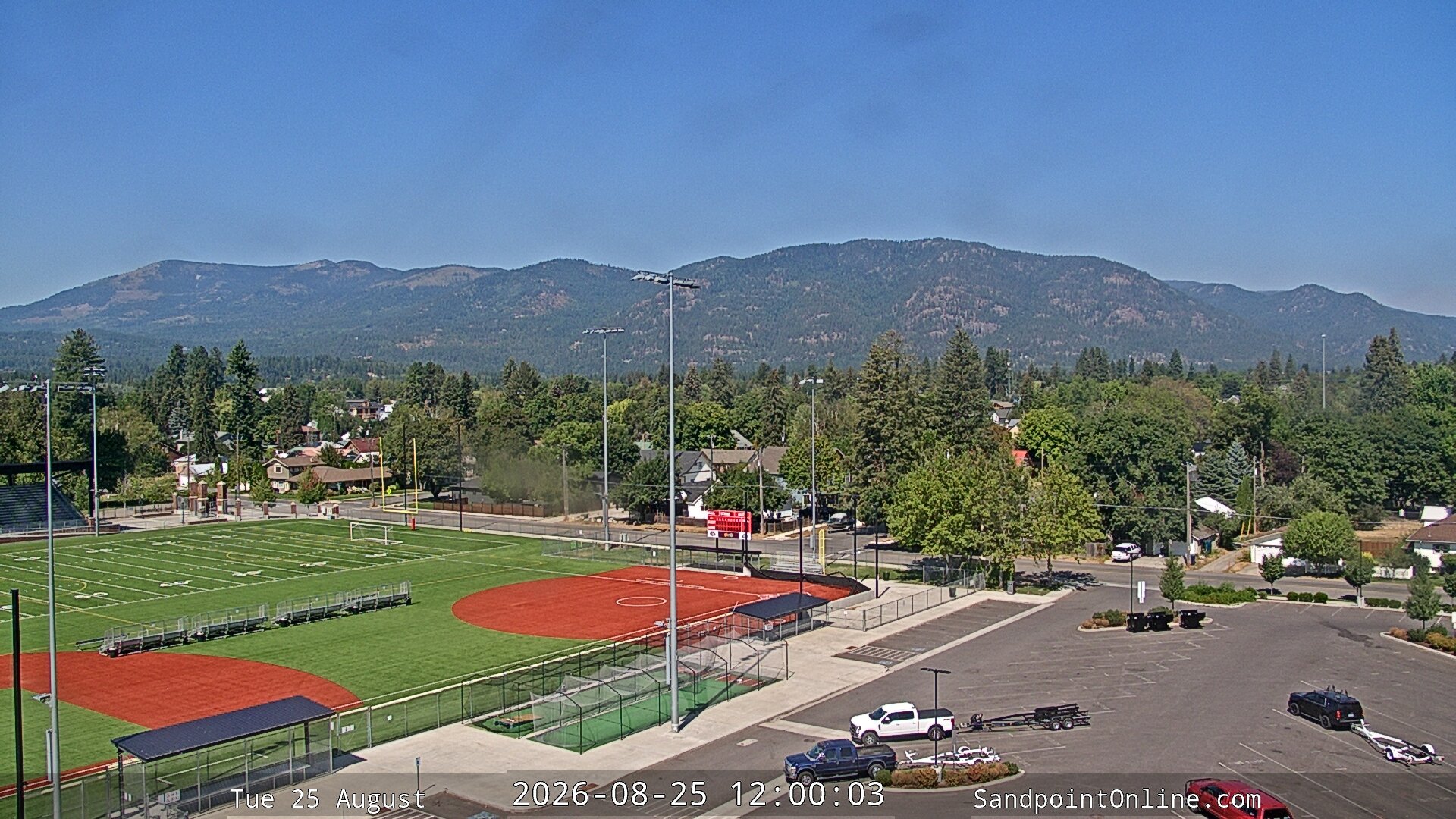 view from Sandpoint Online - Schweitzer Mountain on 2026-08-25