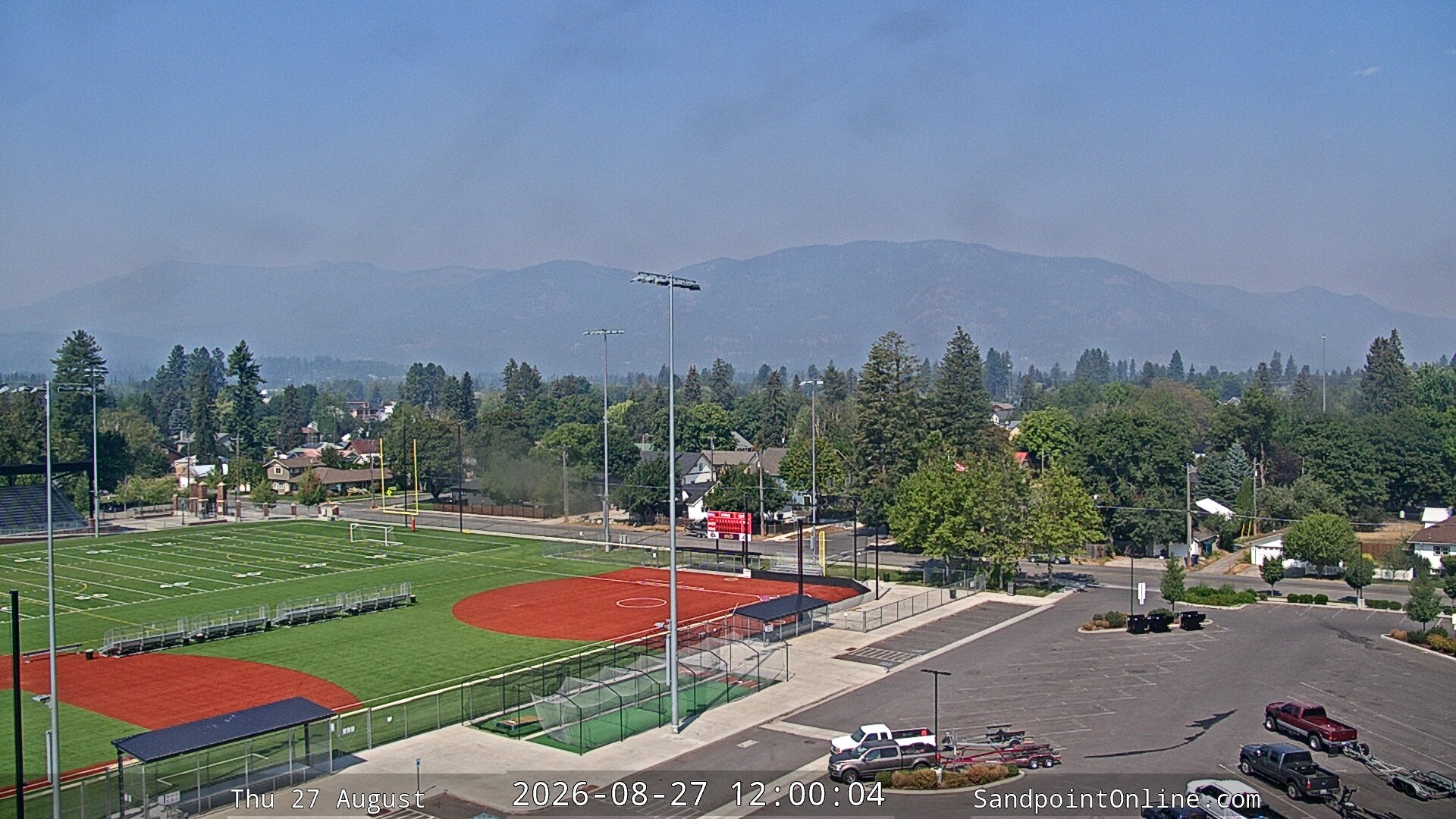 view from Sandpoint Online - Schweitzer Mountain on 2026-08-27