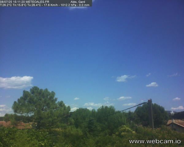 time-lapse frame, Alès Cevennes webcam