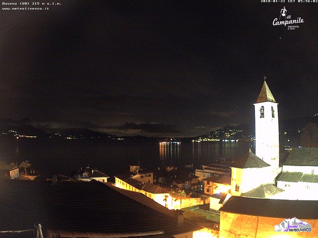 time-lapse frame, Baveno 21 gennaio 2018 webcam
