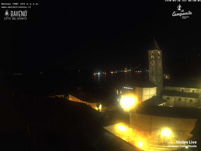 time-lapse frame, Baveno webcam