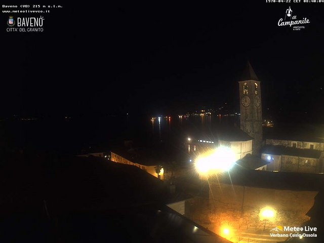 time-lapse frame, Baveno webcam