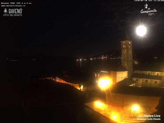 time-lapse frame, Baveno webcam