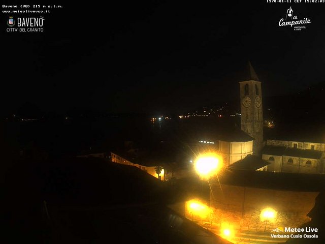 time-lapse frame, Baveno webcam