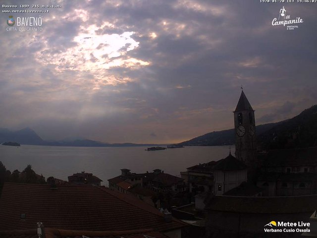time-lapse frame, Baveno webcam