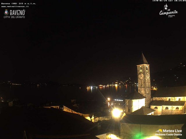 time-lapse frame, Baveno webcam