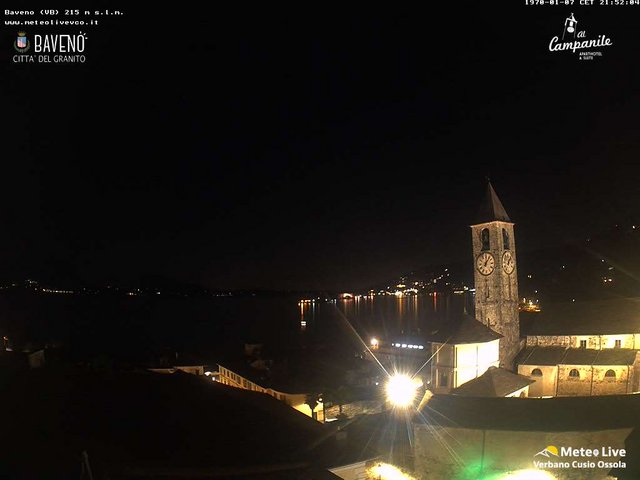 time-lapse frame, Baveno webcam