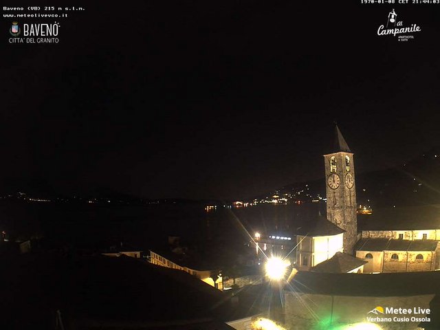 time-lapse frame, Baveno webcam