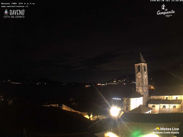 time-lapse frame, Baveno webcam