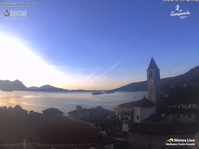 time-lapse frame, Baveno webcam