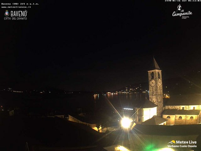 time-lapse frame, Baveno webcam