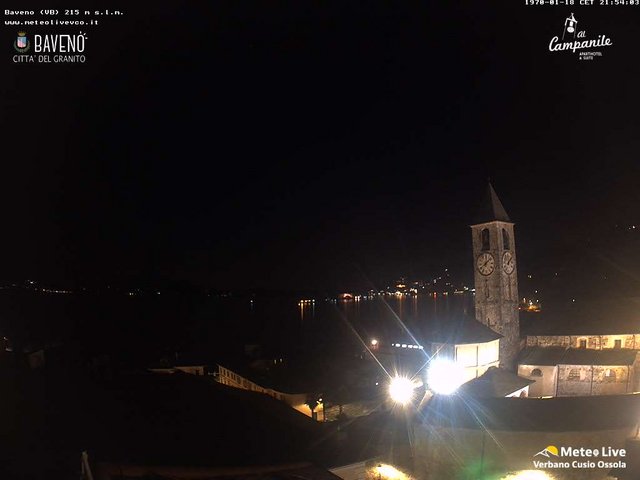 time-lapse frame, Baveno webcam
