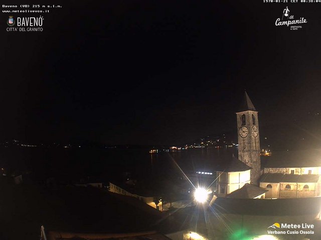 time-lapse frame, Baveno webcam