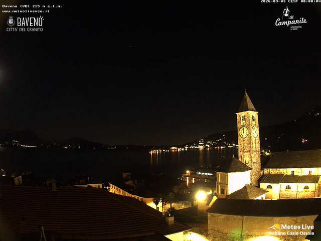 time-lapse frame, Baveno webcam